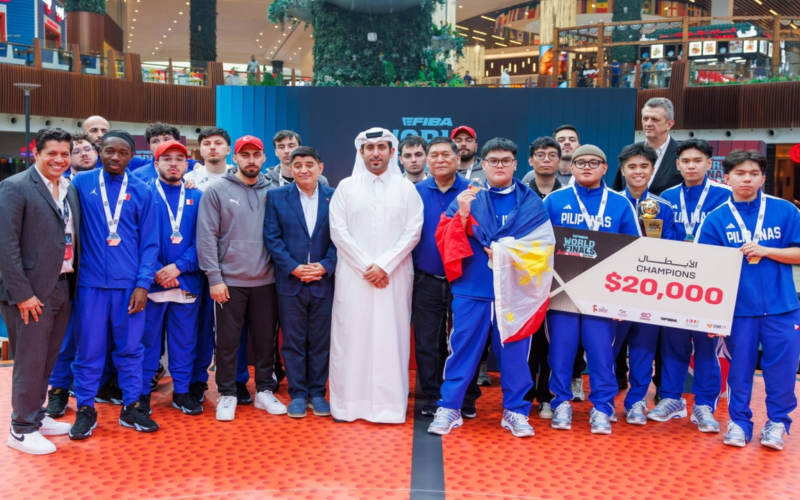 منتخب الفلبين يحصد لقب النسخة الأولى من بطولة العالم لكرة السلة الإلكترونية بقطر